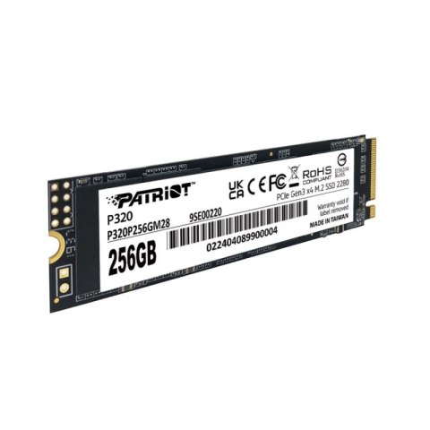 Dysk SSD M.2 PATRIOT Viper P320 NVMe 256GB (M.2 2280″ /256 GB ) Dysk SSD M.2 PATRIOT Viper P320 NVMe 256GB (M.2 2280″ /256 GB )