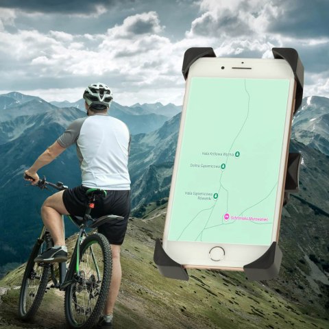 L-BRNO Uchwyt rowerowy motycyklowy czarny