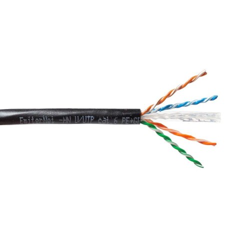 Kabel EmiterNet zewnętrzny żelowany UTP (U/UTP) kat.6 żel, drut 4x2x0,57, PE+GEL Kabel EmiterNet zewnętrzny żelowany UTP (U/UTP) kat.6 żel, drut 4x2x0,57, PE+GEL