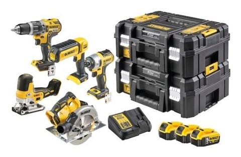 DeWALT DCK500P3T-QW zestaw combo elektronarzędzi Bateria DeWALT DCK500P3T-QW zestaw combo elektronarzędzi Bateria