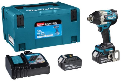 Makita DTW701RTJ wkrętak zasilany/zakrętark udarowy 1000 RPM Czarny, Niebieski Makita DTW701RTJ wkrętak zasilany/zakrętark udarowy 1000 RPM Czarny, Niebieski