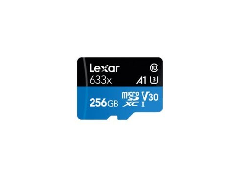 Lexar 633x 256 GB MicroSDXC UHS-I Klasa 10 Lexar 633x 256 GB MicroSDXC UHS-I Klasa 10