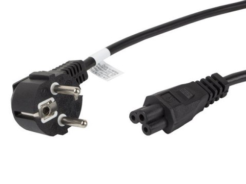 Kabel zasilający LANBERG Schuko - IEC320 C5 1.8m. CA-C5CA-11CC-0018-BK Kabel zasilający LANBERG Schuko - IEC320 C5 1.8m. CA-C5CA-11CC-0018-BK
