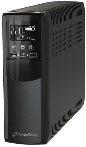 PowerWalker VI 1500 CSW FR Technologia line-interactive 1,5 kVA 900 W 4 x gniazdo sieciowe