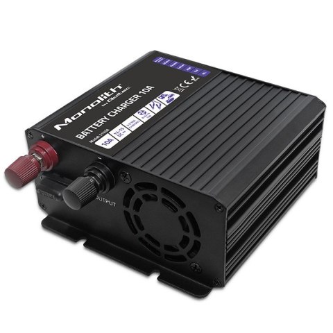 QOLTEC ŁADOWARKA DO AKUMULATORÓW MONOLITH LIFEPO4 AGM GEL SLA | 10A | 12V QOLTEC ŁADOWARKA DO AKUMULATORÓW MONOLITH LIFEPO4 AGM GEL SLA | 10A | 12V