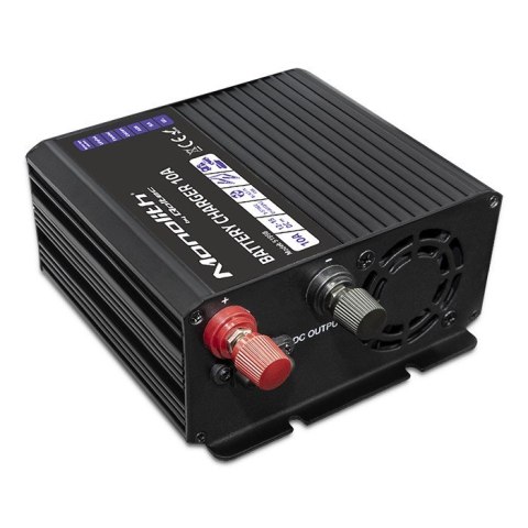QOLTEC ŁADOWARKA DO AKUMULATORÓW MONOLITH LIFEPO4 AGM GEL SLA | 10A | 12V QOLTEC ŁADOWARKA DO AKUMULATORÓW MONOLITH LIFEPO4 AGM GEL SLA | 10A | 12V
