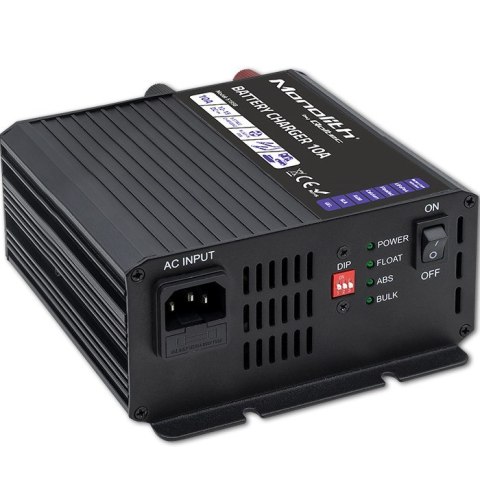 QOLTEC ŁADOWARKA DO AKUMULATORÓW MONOLITH LIFEPO4 AGM GEL SLA | 10A | 12V QOLTEC ŁADOWARKA DO AKUMULATORÓW MONOLITH LIFEPO4 AGM GEL SLA | 10A | 12V