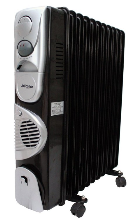 VOLTENO GRZEJNIK OLEJOWY 11-ŻEBEREK TURBO+TIMER CZARNY 2500W+400W VOLTENO GRZEJNIK OLEJOWY 11-ŻEBEREK TURBO+TIMER CZARNY 2500W+400W