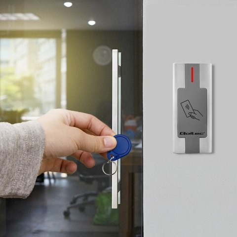 QOLTEC CZYTNIK KART I BRELOKÓW ZBLIŻENIOWY RFID | METALOWA OBUDOWA QOLTEC CZYTNIK KART I BRELOKÓW ZBLIŻENIOWY RFID | METALOWA OBUDOWA
