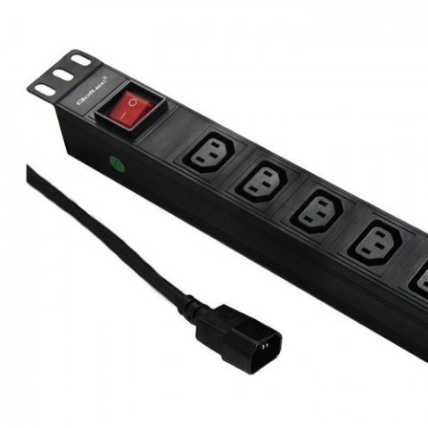 Qoltec 53998 Listwa zasilająca do szafy RACK 19" | 1U | 10A | PDU | 8xIEC C13 | 2m Qoltec 53998 Listwa zasilająca do szafy RACK 19" | 1U | 10A | PDU | 8xIEC C13 | 2m