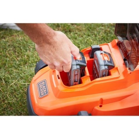 Black & Decker BCMW3318L2 Kosiarka do trawnika typu push Bateria Czarny, Pomarańczowy