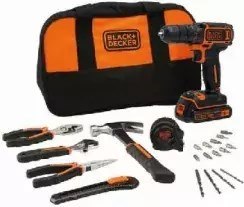 Black & Decker BDCDC18HTSA-QW wiertło Klucz Czarny, Pomarańczowy Black & Decker BDCDC18HTSA-QW wiertło Klucz Czarny, Pomarańczowy