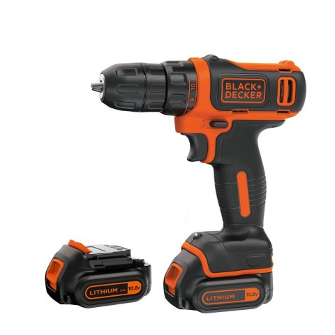 Black & Decker BDCDD12KB-QW wiertło Zamek centralny Czarny, Pomarańczowy Black & Decker BDCDD12KB-QW wiertło Zamek centralny Czarny, Pomarańczowy