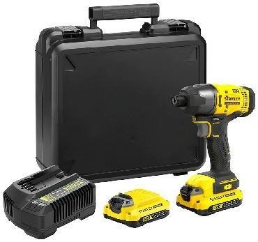 Stanley FATMAX SFMCF800C2K-QW wkrętak zasilany/zakrętark udarowy 2800 RPM Czarny, Żółty Stanley FATMAX SFMCF800C2K-QW wkrętak zasilany/zakrętark udarowy 2800 RPM Czarny, Żółty