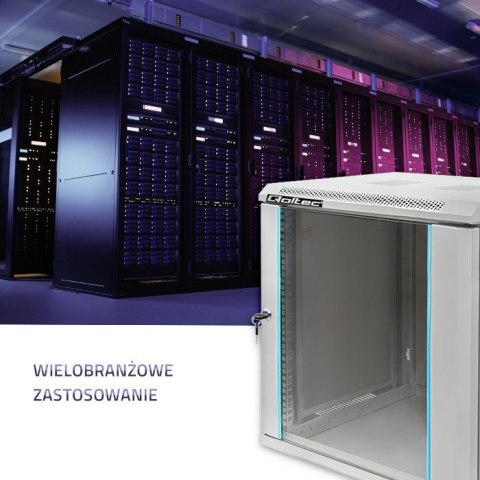 QOLTEC SZAFA RACK 19" | 12U | 600X635X450 QOLTEC SZAFA RACK 19" | 12U | 600X635X450