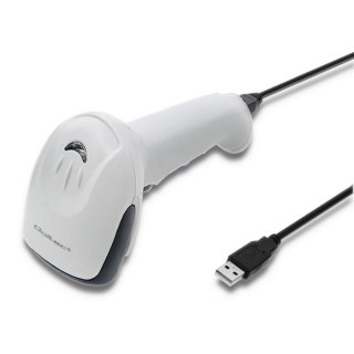 QOLTEC CZYTNIK KODÓW KRESKOWYCH 1D | CCD | USB | BIAŁY