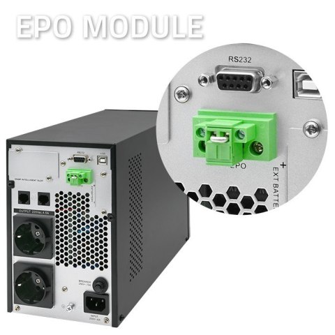 QOLTEC ZASILACZ AWARYJNY UPS 1KVA | 1000W | POWER FACTOR 1.0 | LCD | EPO | USB | ON-LINE QOLTEC ZASILACZ AWARYJNY UPS 1KVA | 1000W | POWER FACTOR 1.0 | LCD | EPO | USB | ON-LINE