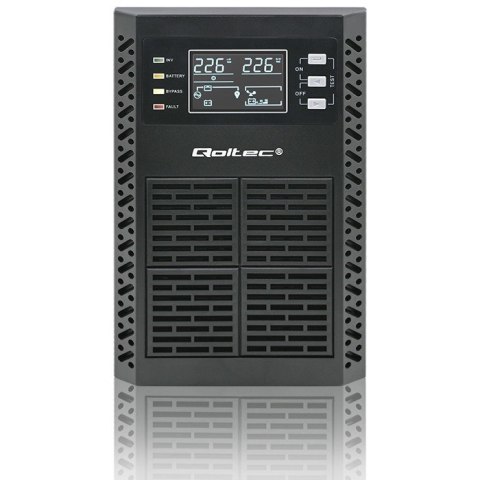 QOLTEC ZASILACZ AWARYJNY UPS 1KVA | 1000W | POWER FACTOR 1.0 | LCD | EPO | USB | ON-LINE QOLTEC ZASILACZ AWARYJNY UPS 1KVA | 1000W | POWER FACTOR 1.0 | LCD | EPO | USB | ON-LINE