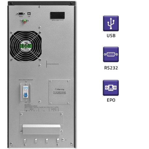 QOLTEC ZASILACZ AWARYJNY UPS ON-LINE | PURE SINE WAVE | 6KVA | 4.8KW | LCD | USB QOLTEC ZASILACZ AWARYJNY UPS ON-LINE | PURE SINE WAVE | 6KVA | 4.8KW | LCD | USB