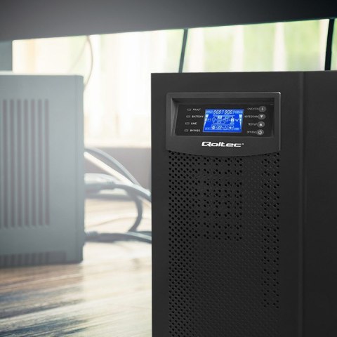 QOLTEC ZASILACZ AWARYJNY UPS ON-LINE | PURE SINE WAVE | 6KVA | 4.8KW | LCD | USB QOLTEC ZASILACZ AWARYJNY UPS ON-LINE | PURE SINE WAVE | 6KVA | 4.8KW | LCD | USB