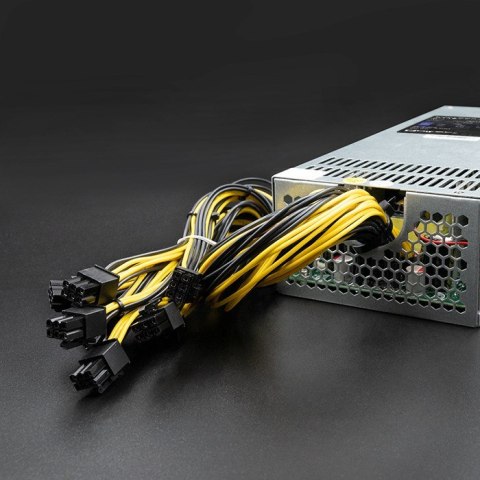 Qoltec 50177 Zasilacz PCI-E Smart 1600W | 80 Plus Gold - Data mining Qoltec 50177 Zasilacz PCI-E Smart 1600W | 80 Plus Gold - Data mining