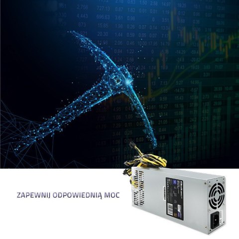 Qoltec 50177 Zasilacz PCI-E Smart 1600W | 80 Plus Gold - Data mining Qoltec 50177 Zasilacz PCI-E Smart 1600W | 80 Plus Gold - Data mining