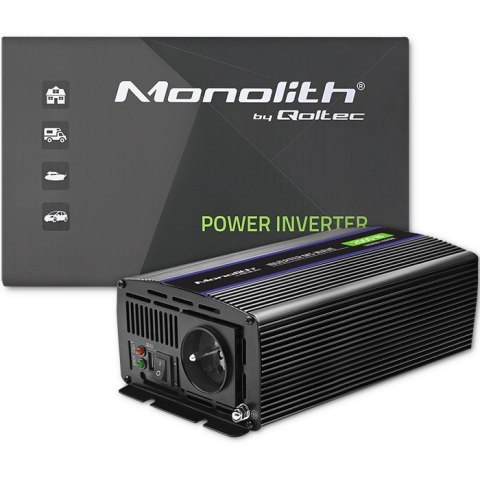 Qoltec Przetwornica napięcia Monolith 2000 MS Wave | 12V na 230V | 1000/2000W | USB Qoltec Przetwornica napięcia Monolith 2000 MS Wave | 12V na 230V | 1000/2000W | USB