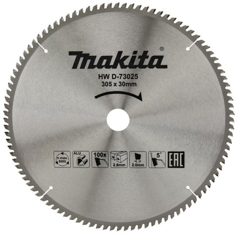 MAKITA PIŁA TARCZOWA 305x30x100z ECONOM DO ALUMINIUM MAKITA PIŁA TARCZOWA 305x30x100z ECONOM DO ALUMINIUM