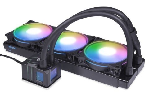 Alphacool Eisbaer Pro Aurora 360 Procesor Chłodnica cieczy all-in-one 12 cm Czarny, Biały 1 szt.