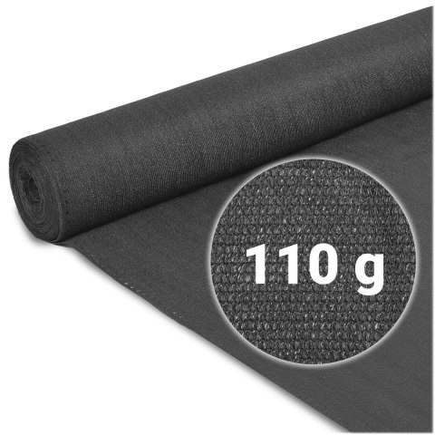SIATKA CIENIUJĄCA 1,5X25M 110G/M2 + 50 ZACISKÓW SZARA