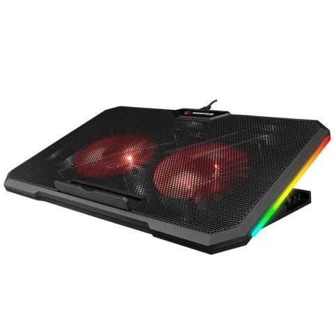 Podstawka chłodząca Rampage AD-RC12 Claw pod laptop 15-17" RGB regulowana Podstawka chłodząca Rampage AD-RC12 Claw pod laptop 15-17" RGB regulowana