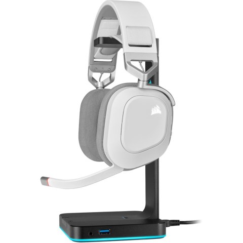 Corsair HS80 RGB Zestaw słuchawkowy Bezprzewodowy Opaska na głowę Gaming Biały Corsair HS80 RGB Zestaw słuchawkowy Bezprzewodowy Opaska na głowę Gaming Biały