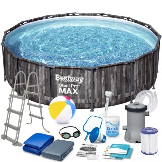 BASEN OGRODOWY STELAŻOWY 427 X 107 CM 17W1 BESTWAY 5614Z