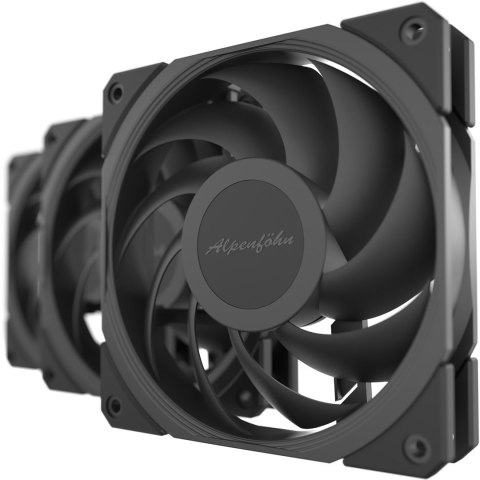 Alpenföhn® JetStream Triple - wentylator czarny, 3 sztuki