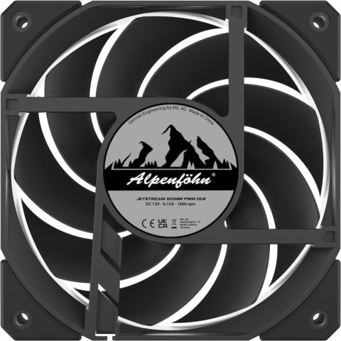 Alpenföhn® JetStream Triple - wentylator czarny, 3 sztuki
