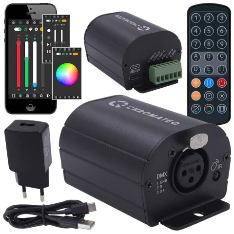 CHROMATEQ CLUB 512 sterownik DMX interfejs + pilot CHROMATEQ CLUB 512 sterownik DMX interfejs + pilot