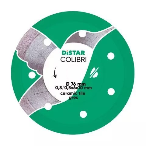 DISTAR TARCZA DIAMENTOWA COLIBRI 75 x 0,8 x 6 x 10H DISTAR TARCZA DIAMENTOWA COLIBRI 75 x 0,8 x 6 x 10H