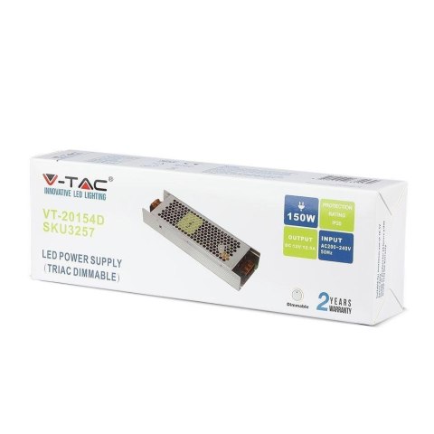 Zasilacz LED V-TAC VT-20155D Modułowy 150W 24V 6.25A IP20 (SKU 3258) Zasilacz LED V-TAC VT-20155D Modułowy 150W 24V 6.25A IP20 (SKU 3258)