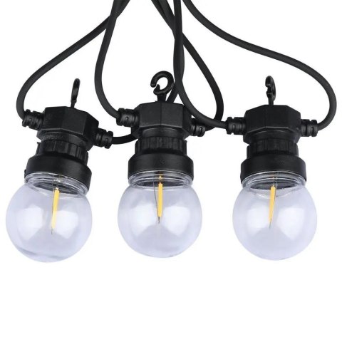 Girlanda ogrodowa V-TAC VT-71510 sznur 5W 5 m, 10 żarówek 0,5W IP44 3000K 550lm (SKU 212728) Czarny Girlanda ogrodowa V-TAC VT-71510 sznur 5W 5 m, 10 żarówek 0,5W IP44 3000K 550lm (SKU 212728) Czarny
