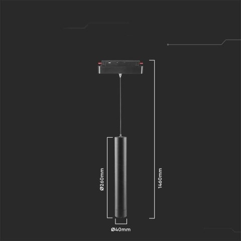 Oprawa Projektor Szynosystemu 48V V-TAC 8W LED SMART WiFi TRACKLIGHT 3w1 Czarna VT-908D 2700K-6400K 700lm Oprawa Projektor Szynosystemu 48V V-TAC 8W LED SMART WiFi TRACKLIGHT 3w1 Czarna VT-908D 2700K-6400K 700lm