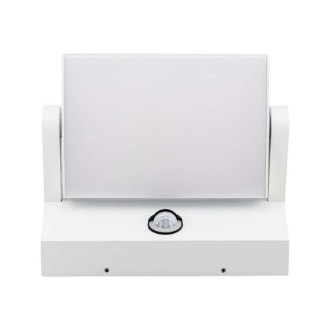 Projektor Oprawa Elewacyjna V-TAC 17W LED Czujnik Ruchu Biała IP65 VT-11020-120-W 4000K 2520lm Projektor Oprawa Elewacyjna V-TAC 17W LED Czujnik Ruchu Biała IP65 VT-11020-120-W 4000K 2520lm