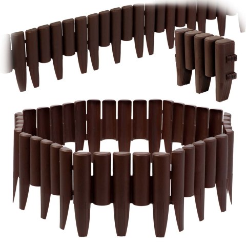 OBRZEŻE OGRODOWE PLONOS 220 CM PL-961 BRĄZOWE