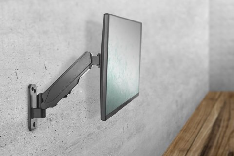 Uchwyt ścienny pojedynczy 1xLCD max 32" i 8kg z sprężyną gazową