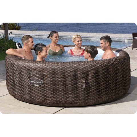 DMUCHANE SPA LAY-Z BALI BROWN 7 OSOBOWE BESTWAY 6001P