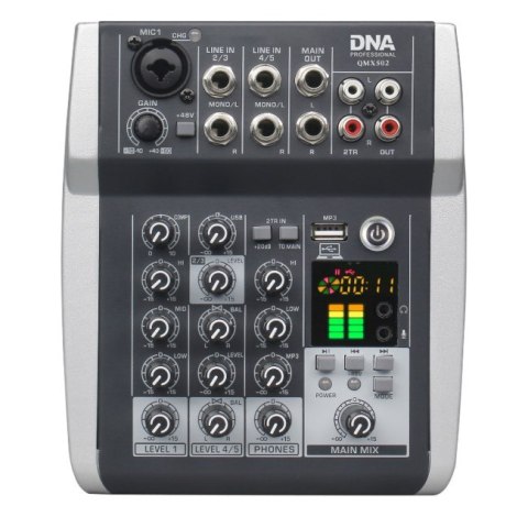 Analogowy mikser dźwięku DNA QMX502 5 kanałów Blue Analogowy mikser dźwięku DNA QMX502 5 kanałów Blue