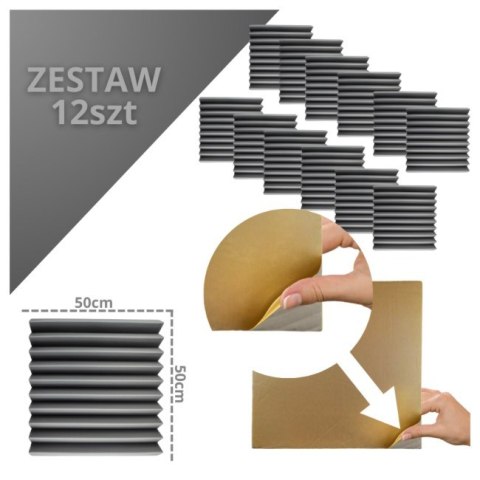 DNA AM4 GY panel akustyczny zestaw 12 szt. szary DNA AM4 GY panel akustyczny zestaw 12 szt. szary