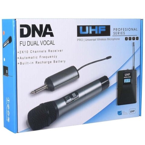 DNA Professional FU Dual Vocal - bezprzewodowy system mikrofonowy DNA Professional FU Dual Vocal - bezprzewodowy system mikrofonowy