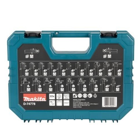 Makita frezy uniwersalne 8mm zestaw 22sztuk Makita frezy uniwersalne 8mm zestaw 22sztuk