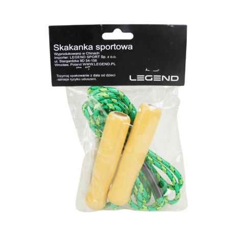 Skakanka sportowa z drewnianymi rączkami Legend Skakanka sportowa z drewnianymi rączkami Legend