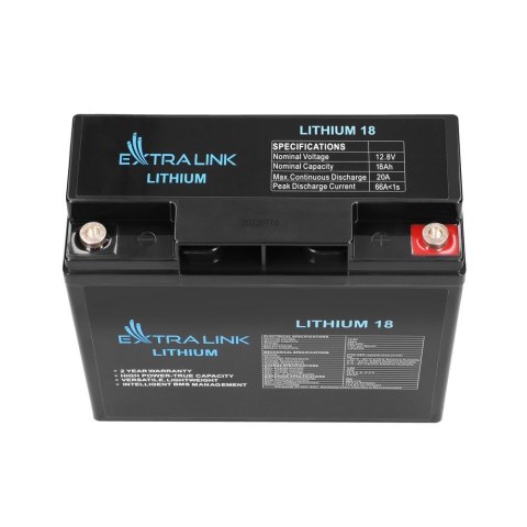 EXTRALINK AKUMULATOR LIFEPO4 12.8V 18AH EXTRALINK AKUMULATOR LIFEPO4 12.8V 18AH